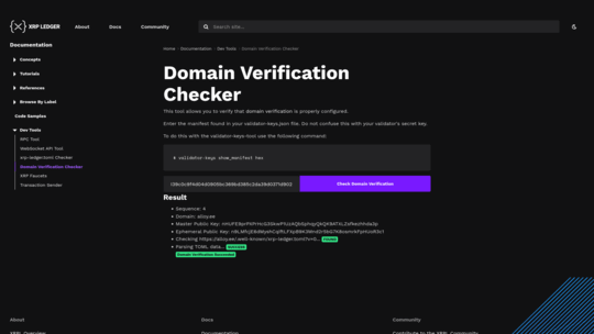 Domain Verification Checker Screenshot