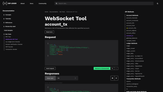 WebSocket Tool Screenshot